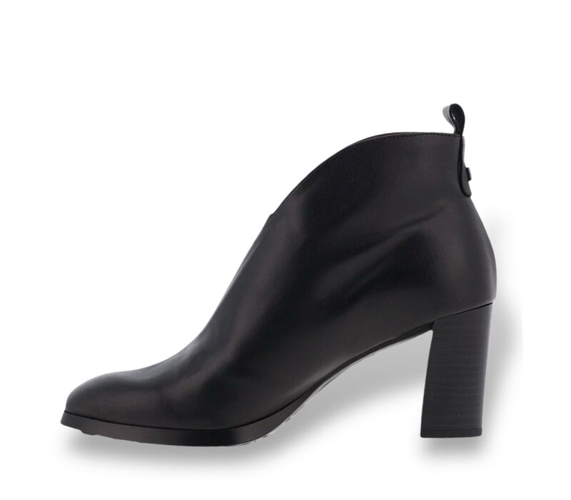 Wonders L-1112 Black Block Heel A/Boots