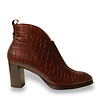Wonders Wonders L-1112 Brown croc Block Heel A/Boots