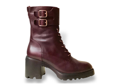 Wonders Wonders G-7204 Wine Lace Up Boots