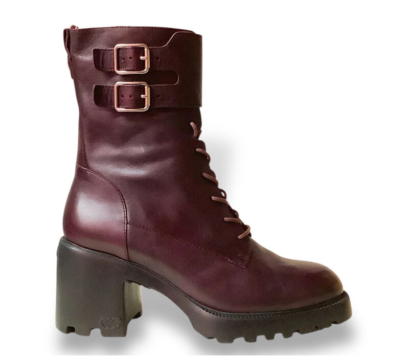 Wonders G-7204 Wine Lace Up Boots