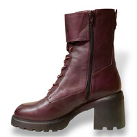Wonders G-7204 Wine Lace Up Boots