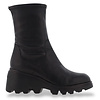 Wonders -7017 Black Stretch Leather Boots