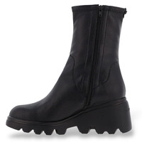 Wonders -7017 Black Stretch Leather Boots