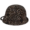 FLECHET Flechet FLFH328 Leopard Wool Felt Cloche