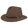 FLECHET Flechet 1H141CU02 Coffee Wool Felt Fedora