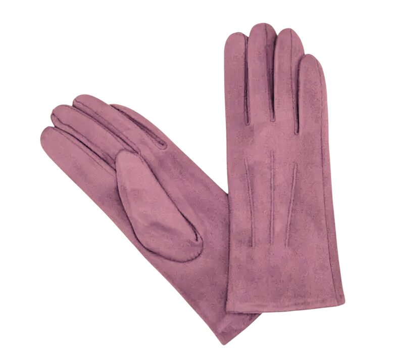 Hologramme Rose Pink polyester Gloves