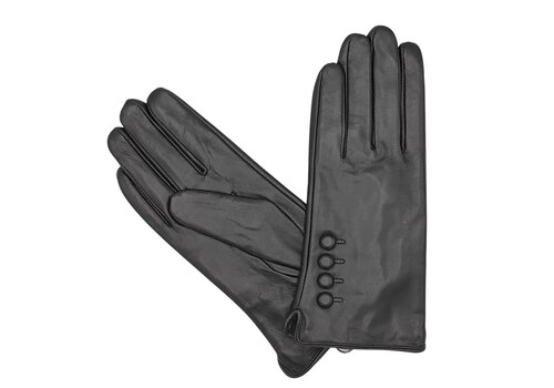 Hologramme Paris Hologramme 17122 Black Leather Gloves