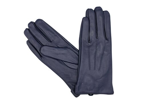 Hologramme Paris Hologramme 17120 Navy Leather Gloves