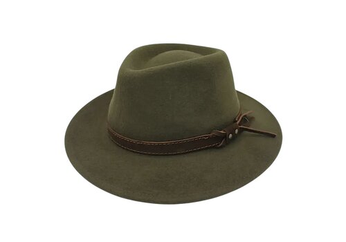 Hologramme Paris Hologramme Khaki Waterproof Wool Fedora