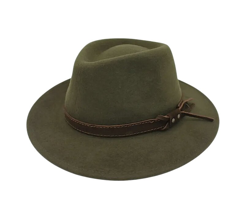 Hologramme Khaki Waterproof Wool Fedora
