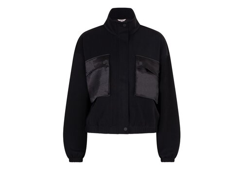 EsQualo A/W Esqualo 05501 Black Modal Bomber Jacket