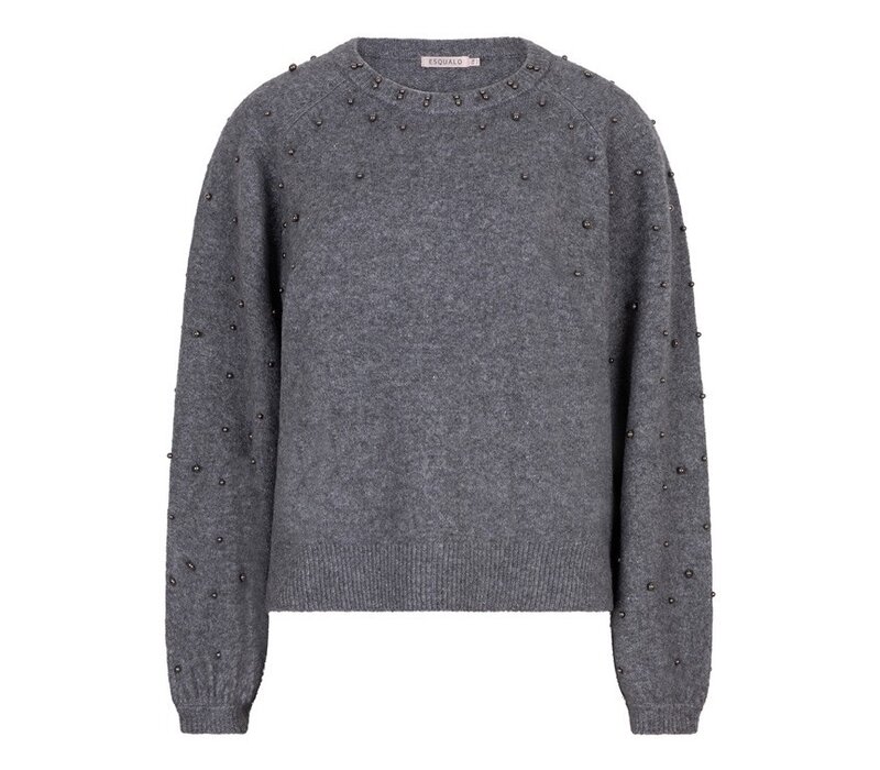 Esqualo 27523 Grey Raglan Pearl Sweater