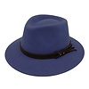 Hologramme Paris Hologramme Navy Waterproof Wool Fedora