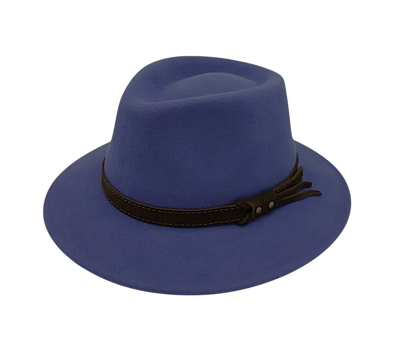 Hologramme Navy Waterproof Wool Fedora