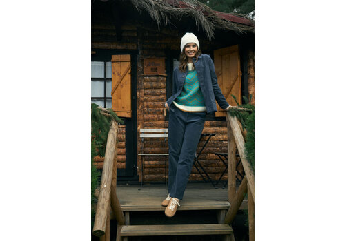 MD’M MD’M 3.50.103.38 Teal Multi Retro Sweater