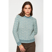 MD’M 3.50.103.43 Green Multi Retro Sweater