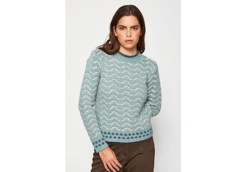 MD’M MD’M 3.50.103.43  Green Multi Retro Sweater