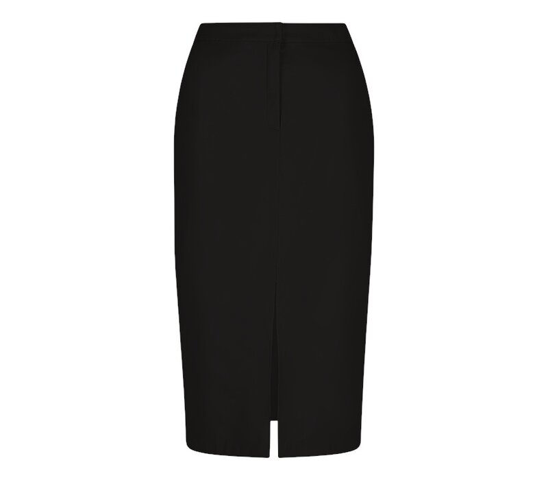 Esqualo 11509 Black Soft Faux Leather Skirt