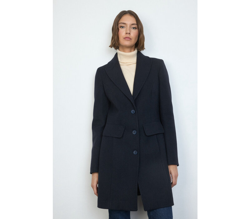 Bariloche COBIJO Navy Coat 3/4 Length Coat
