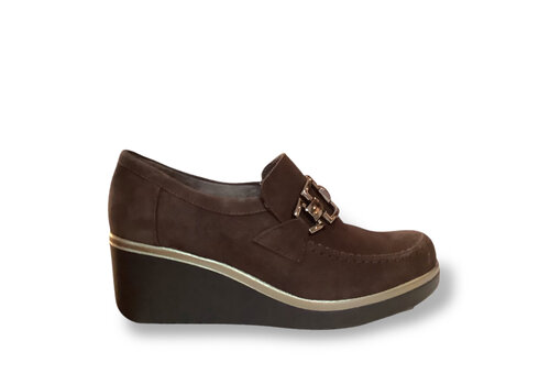 Pitillos Pitillos 20236 Brown Suede Wedge