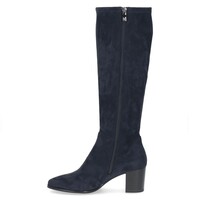 Caprice 25503 Navy Stretch Boots 6cm Heel