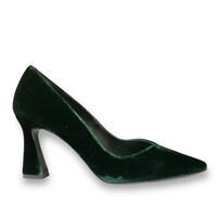 Lodi RALINA Dark Green Velvet 8cm Heel