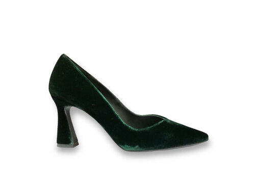 Lodi Lodi RALINA Dark Green Velvet 8cm Heel