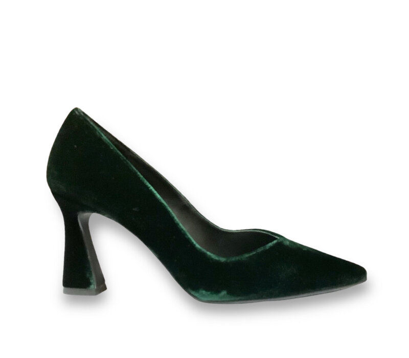 Lodi RALINA Dark Green Velvet 8cm Heel