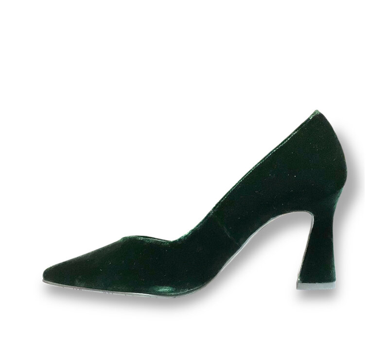 Lodi RALINA Dark Green Velvet 8cm Heel
