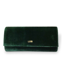 Lodi L1902 Dark Green Velvet Bag