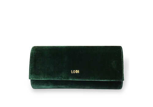 Lodi Lodi L1902 Dark Green Velvet Bag