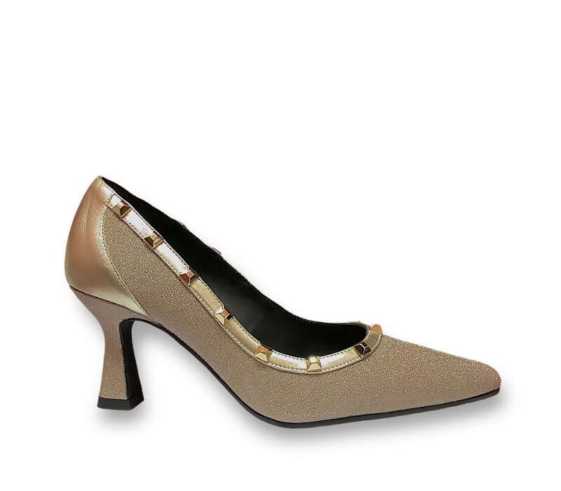 Lodi GARKO Gold Glitter Studs 7cm Heel