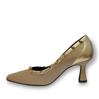 Lodi GARKO Gold Glitter Studs 7cm Heel
