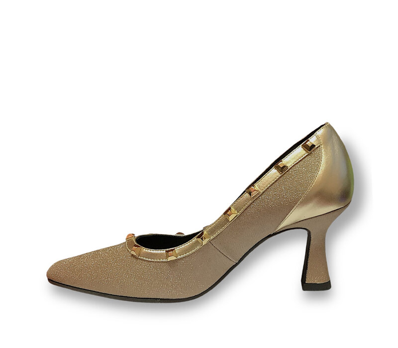 Lodi GARKO Gold Glitter Studs 7cm Heel