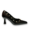 Lodi Lodi GARKO Black Patent Studs 7cm Heel