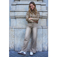 Esqualo 12507 Metallic Grey Straight Jean