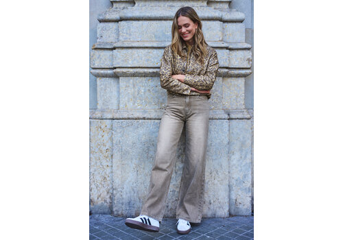 EsQualo S/S Esqualo 12507 Metallic Grey Straight Jean