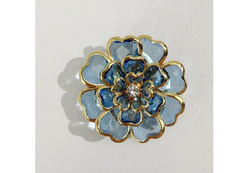 Button Covers Button Cover AZURE large Glass Flower