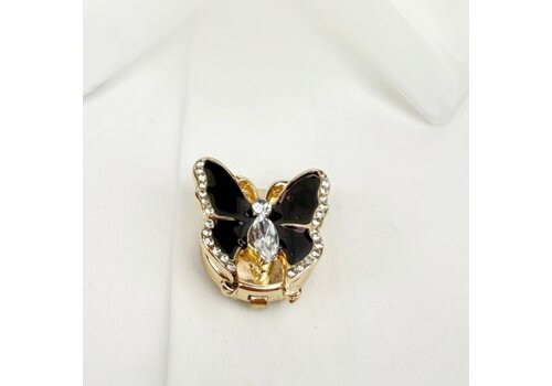 Button Covers Button Cover SHADOW Black Butterfly