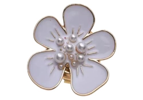 Button Covers Button Cover White CHERRY BLOSSOM