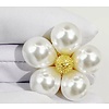 Button Covers Button Cover ROSIE ROCK White Flower
