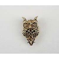Button Cover GOLDEN HOOT Gold Owl