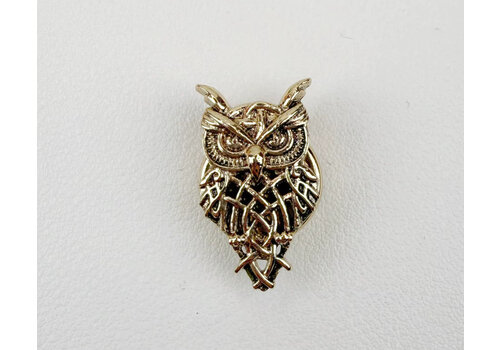 Button Covers Button Cover GOLDEN HOOT Gold Owl