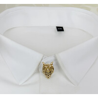 Button Cover GOLDEN HOOT Gold Owl