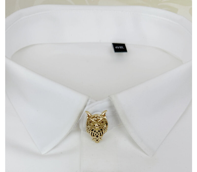 Button Cover GOLDEN HOOT Gold Owl