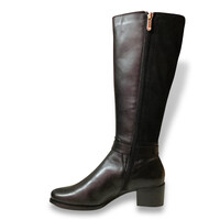 Regarde le Ciel Knee High Black Stretch Boots