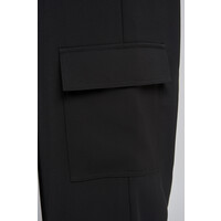 PINNS 692T Black Wide Leg Cargo Pants