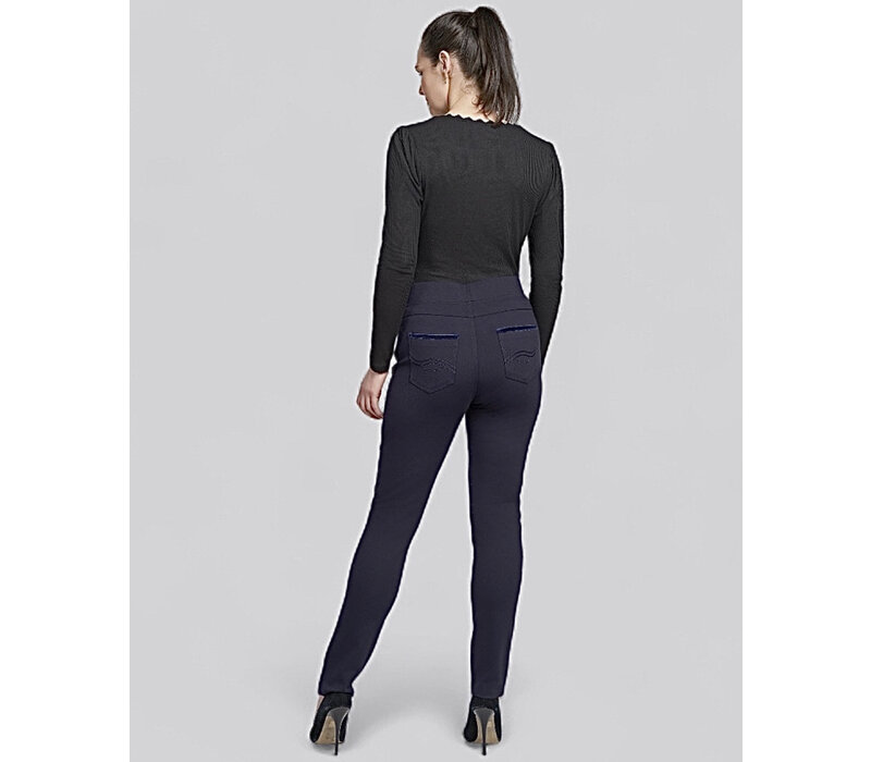 Pinns 405T Navy Trousers w/Crystals & Velvet