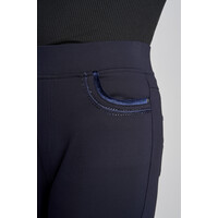 Pinns 405T Navy Trousers w/Crystals & Velvet