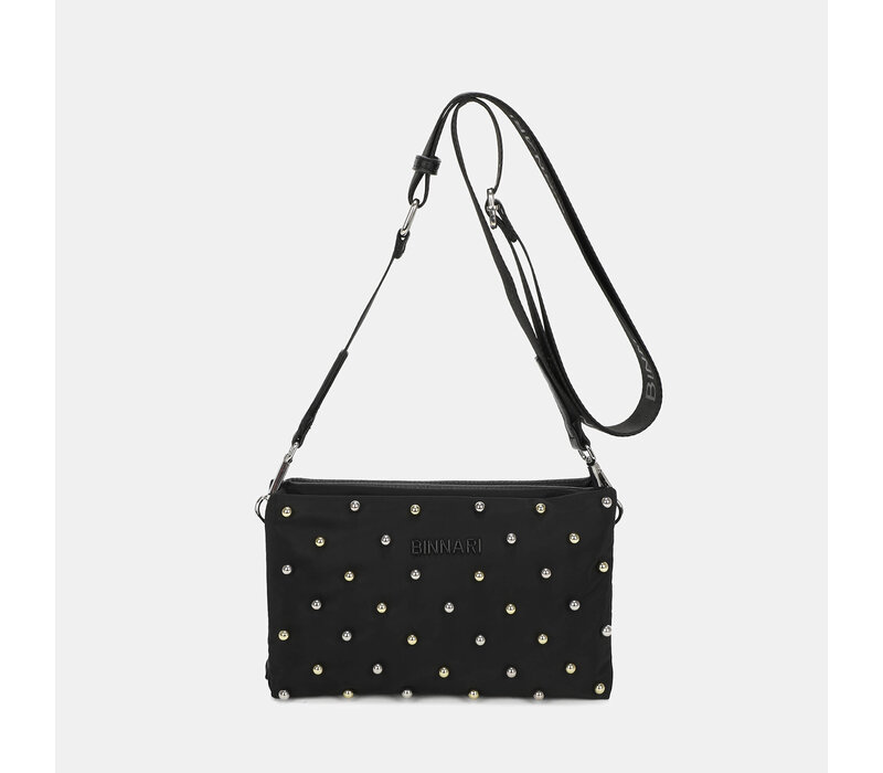 BINNARI 20781 GENIE Black Studded Bag